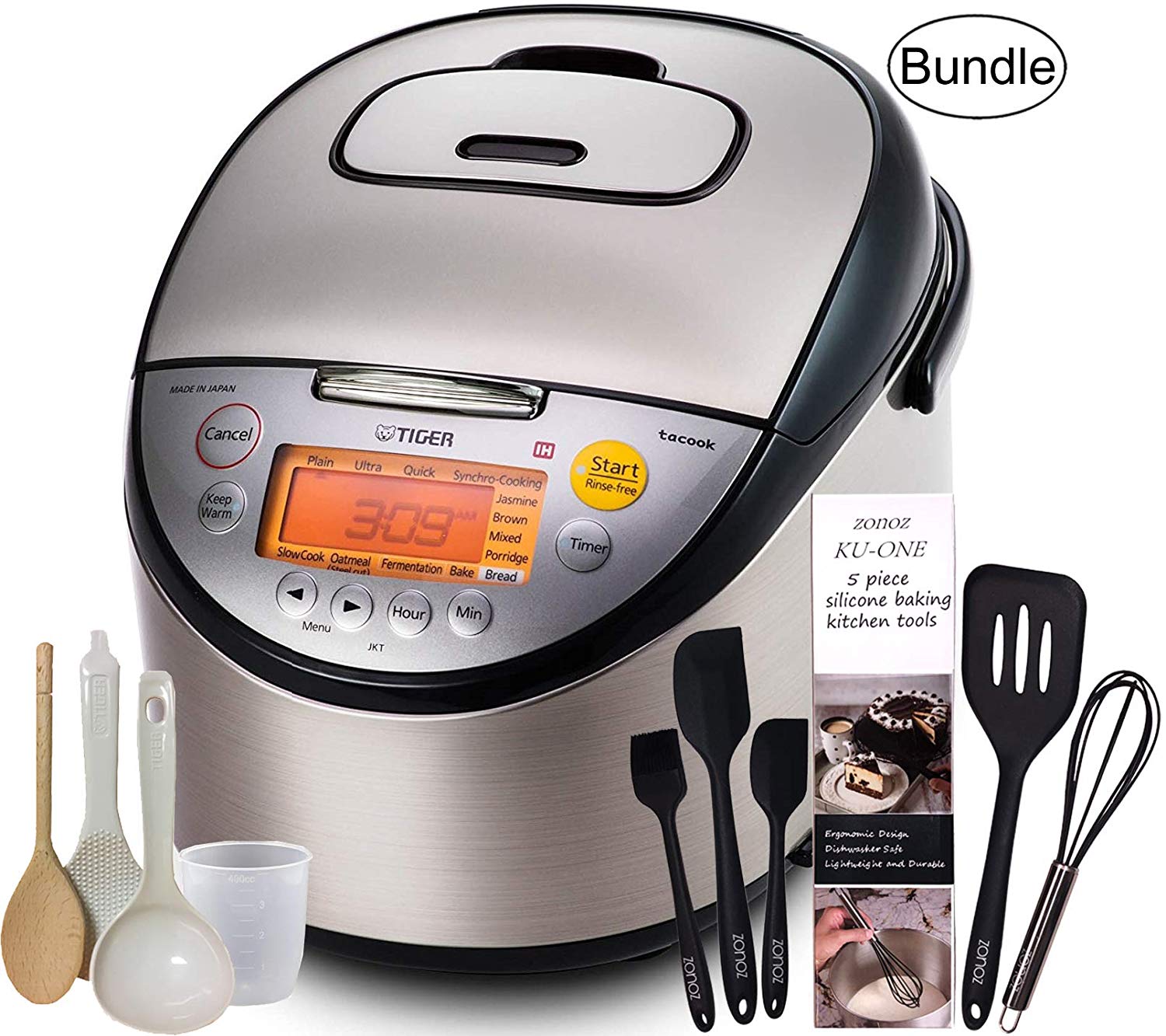 Tiger JKTS10UK IH Rice Cooker with Slow Cooking and Bread Making