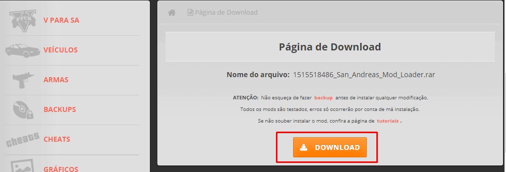 Como Baixar e instalar Mods no Gta San Andreas