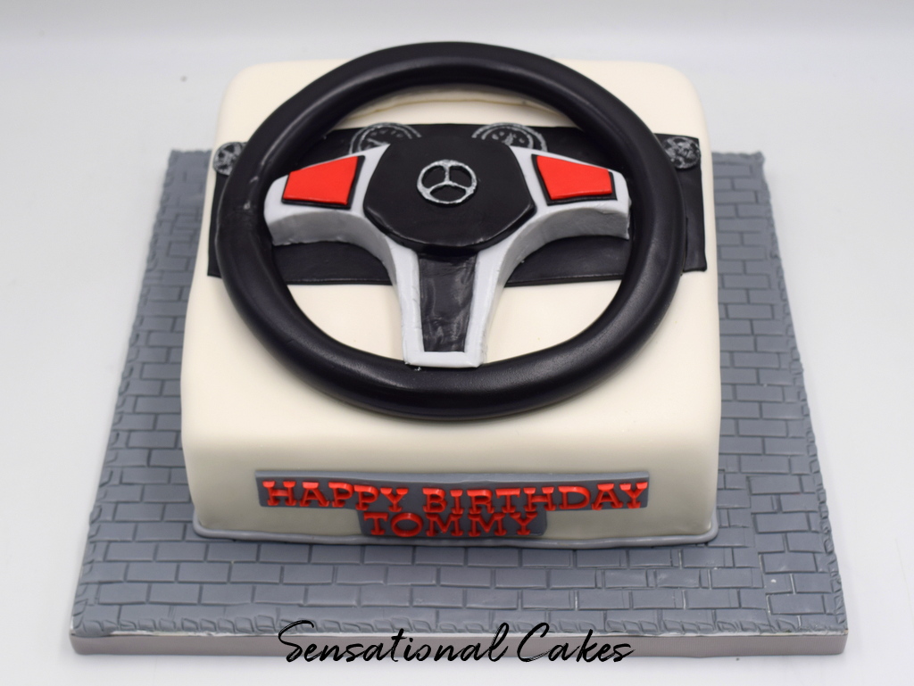 The Sensational Cakes Wheels car engine birthday theme 3d customized