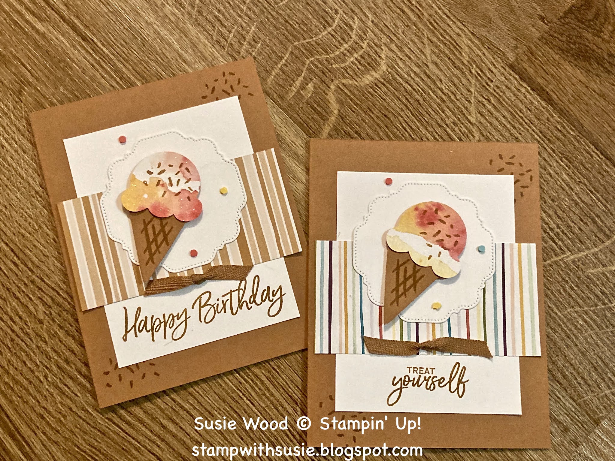 Stamp with Susie Stampin' Up! Sweet Ice Cream Cone
