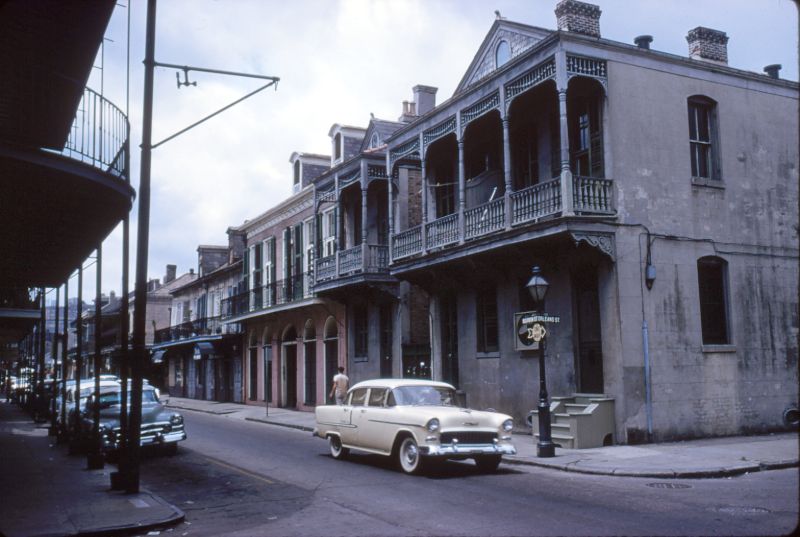 42 Fascinating Color Photo Capture Street Scenes of New Orleans in the Late 1950s Vintage Everyday
