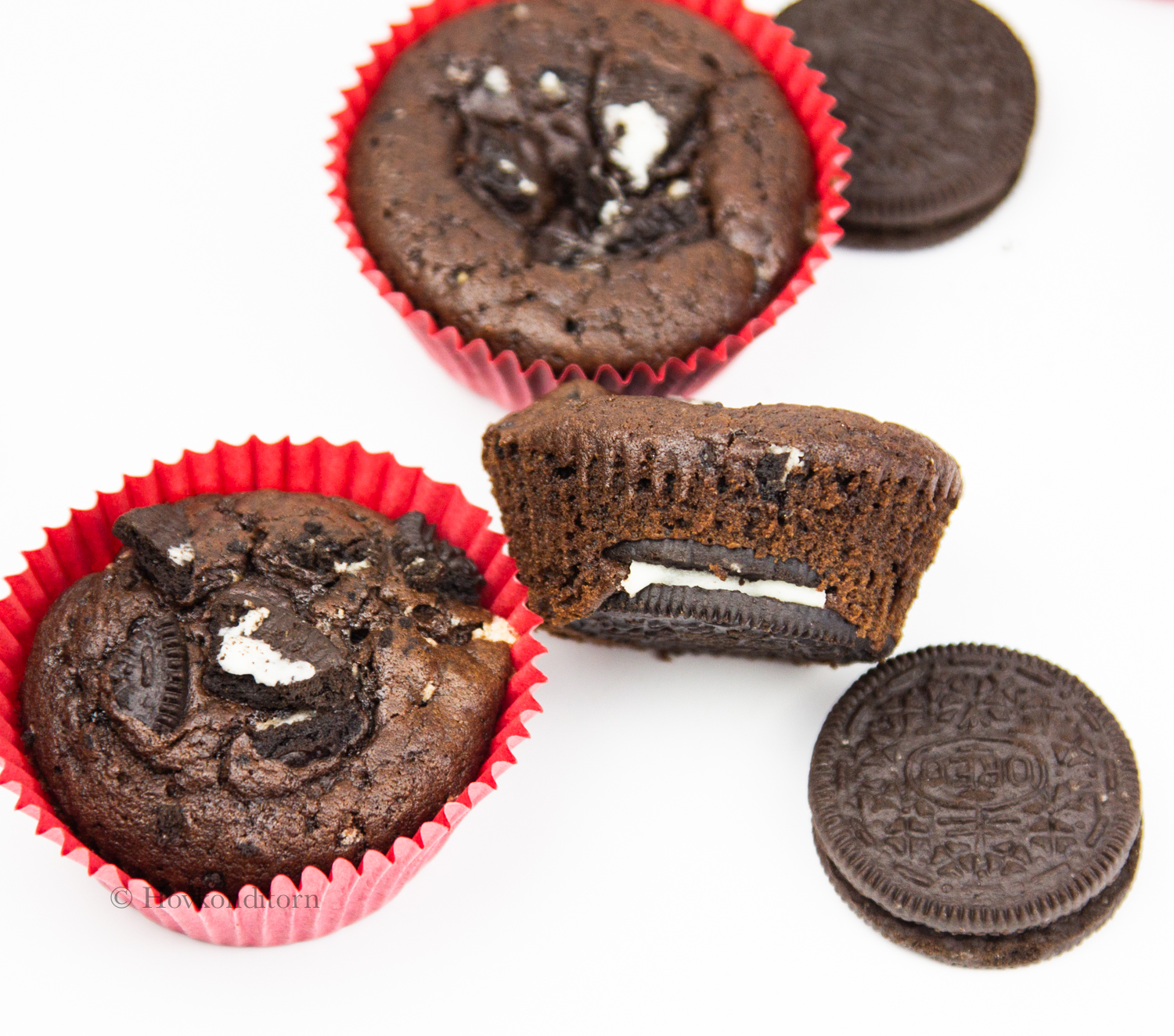 Oreo Chocolate Muffins