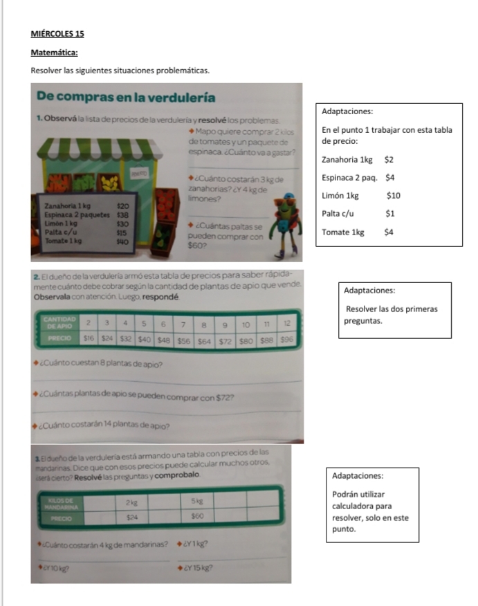 Buen día tercer grado TM, dejo las actividades del día de hoy