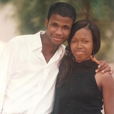 a Check out this couple's throwback and pre-wedding photos