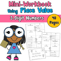 Mini Workbook using Place Value 3 Digit Numbers