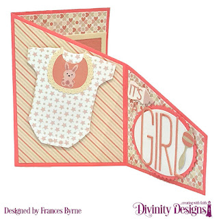 Custom Dies: Z-Fold Card With Layers, Baby Blessings, Letter Board, Long & Lean Letters, Ovals, Scalloped Ovals, Paper Collection: Baby Girl 