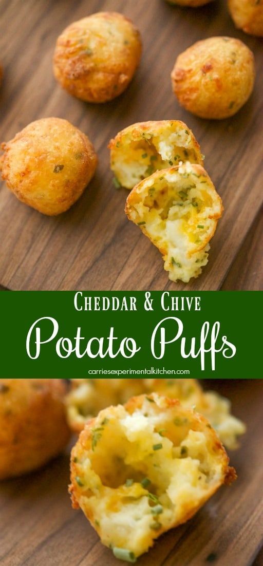 Cheddar & Chive Potato Puffs FOOD RECIPES