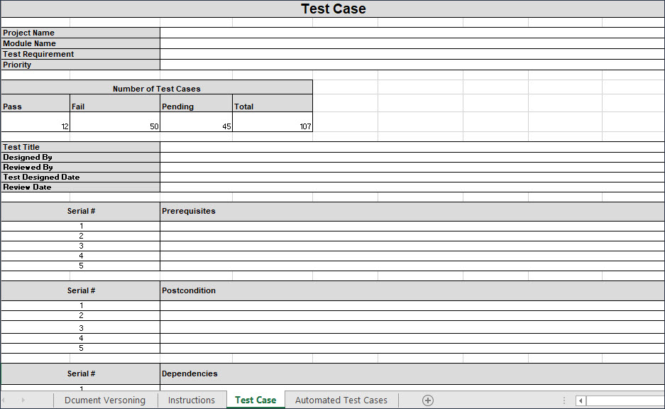 excel test template