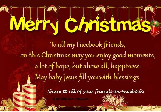 Merry Christmas Photo Cards and Greetings for Facebook - Free New