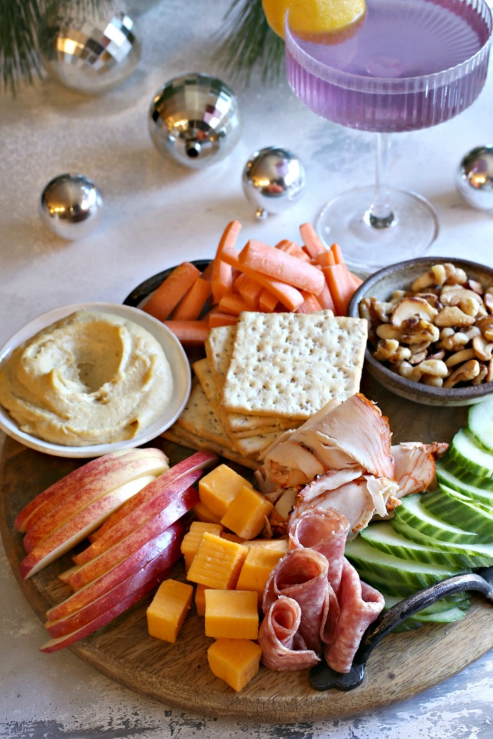 Hungry Couple Charcuterie Board (and a Cocktail) for One