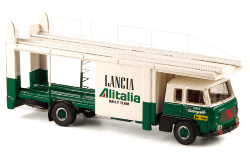 Camión transportador de automóviles Fiat 683N Alitalia 1/43 Vehicule d'assistance rallye
