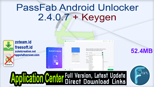 PassFab Android Unlocker 2.4.0.7 + Keygen_ ZcTeam.id