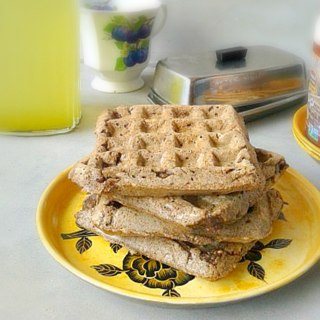 lo fodmap hi multi grain walnut waffles