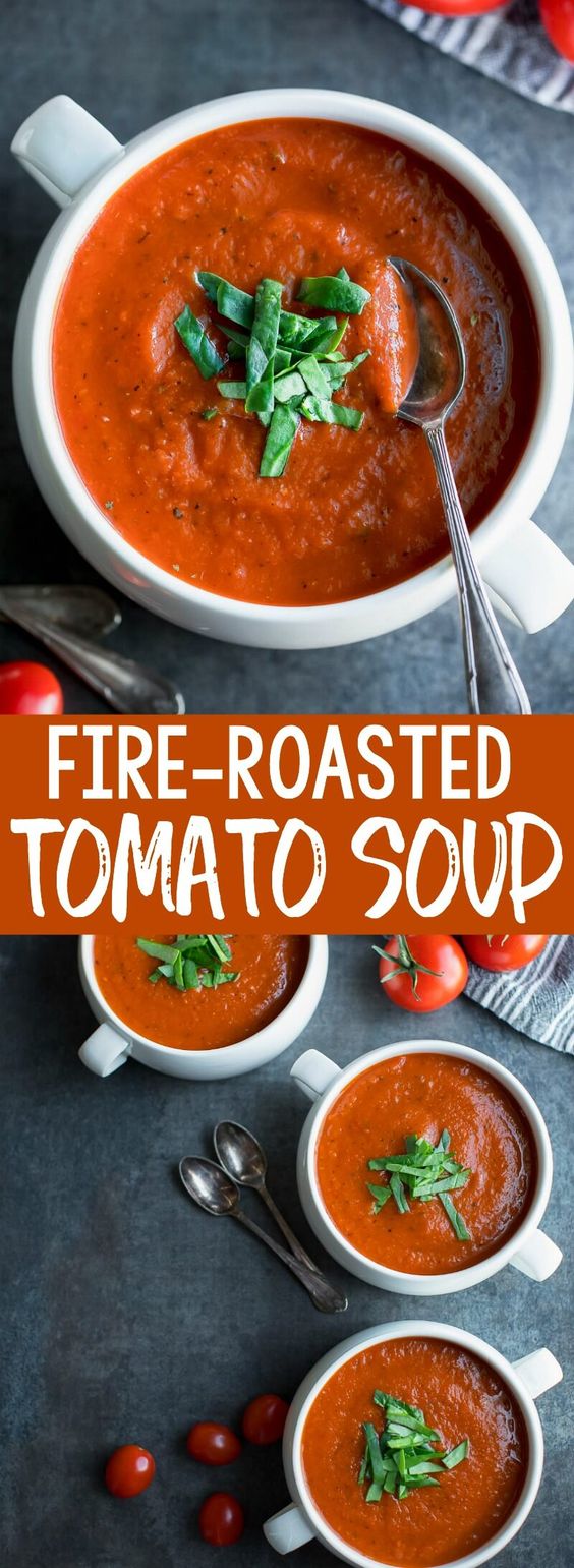 HEALTHY FIRE ROASTED TOMATO SOUP by , Soup Recipes 2017728