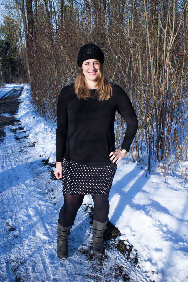 Else, XLse, metterlink, schneidernmeistern, schwarz, selbernähen, shirt, basic, nieten