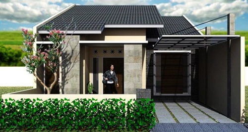 gambar rumah minimalis sederhana 1 lantai model 35