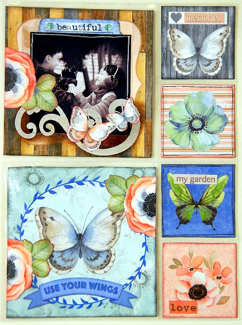 Be Fabulous Misc Me Pages by Irene Tan using BoBunny Butterfly Kisses Collection