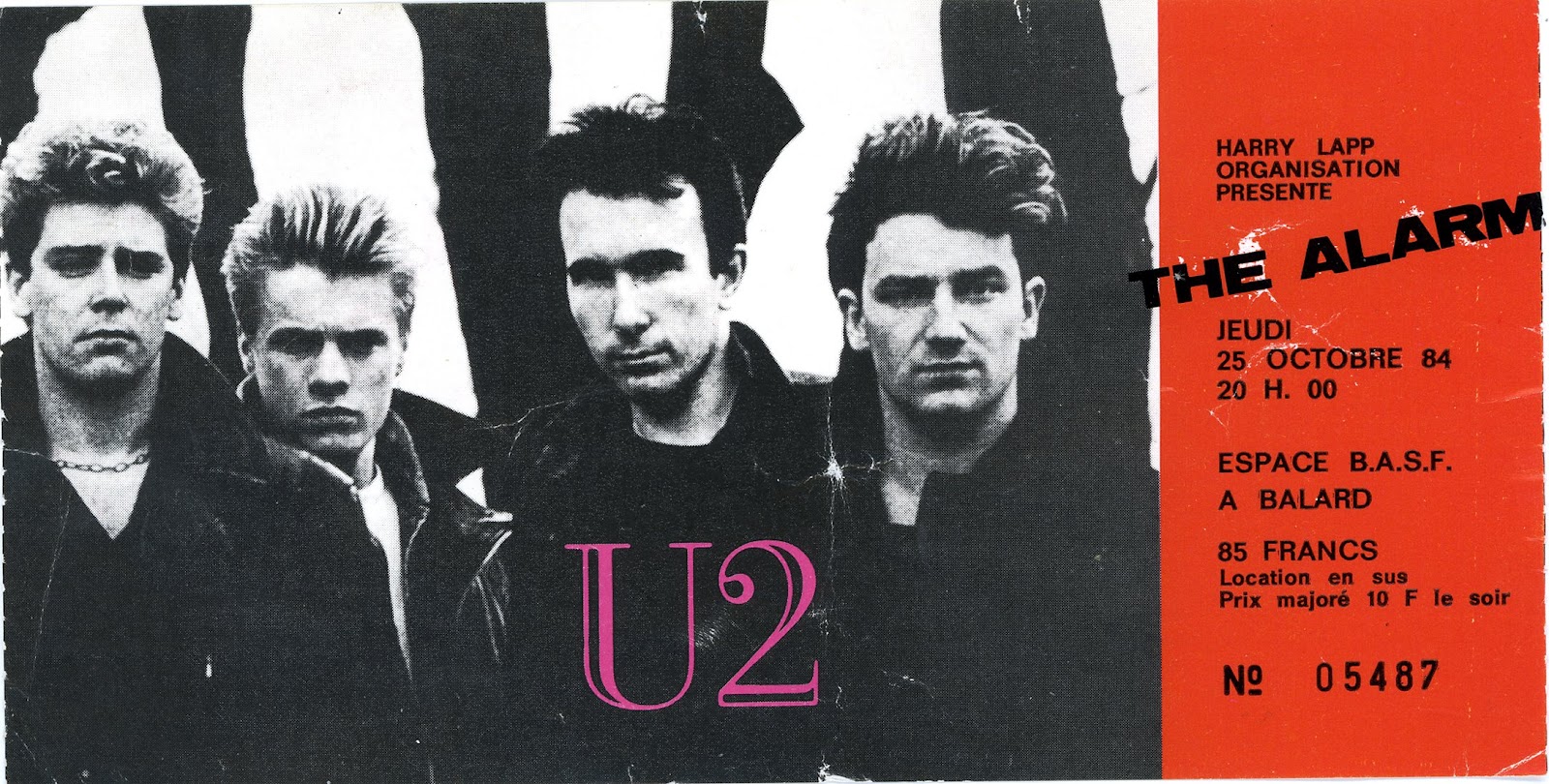 ANCIENS BILLETS DE CONCERTS OLD CONCERT TICKETS BACK TO THE