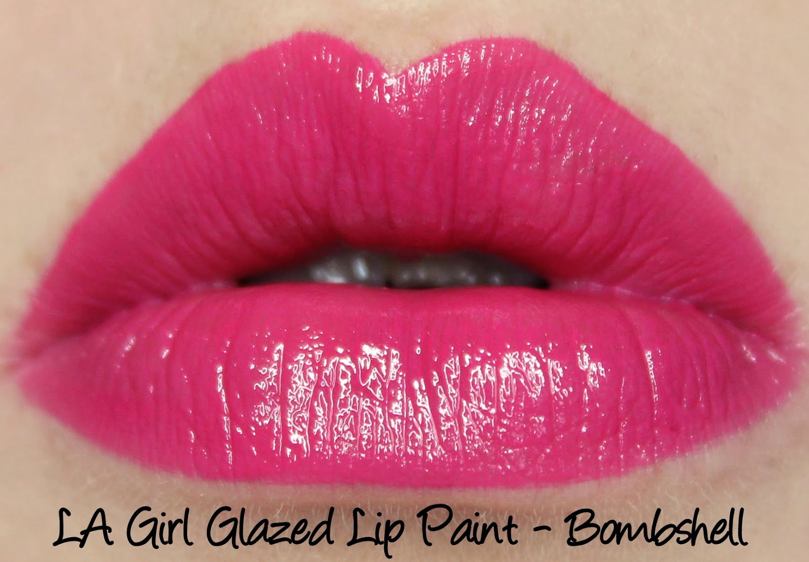 LA Girl Glazed Lip Paints - Bombshell Swatches & Review