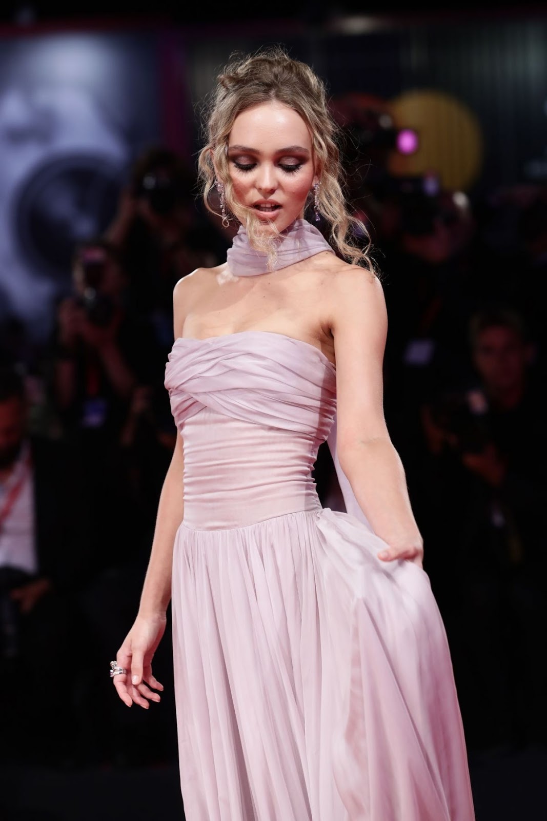 Lily-Rose Depp Clicks at The King Premiere at 2019 Venice Film Festival