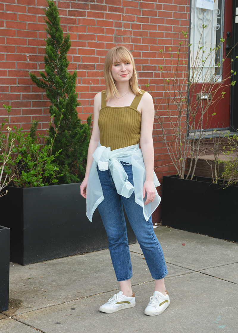 Styling a Sweater Tank for Spring | Organized Mess Styling a Sweater Tank for Spring | Organized Mess