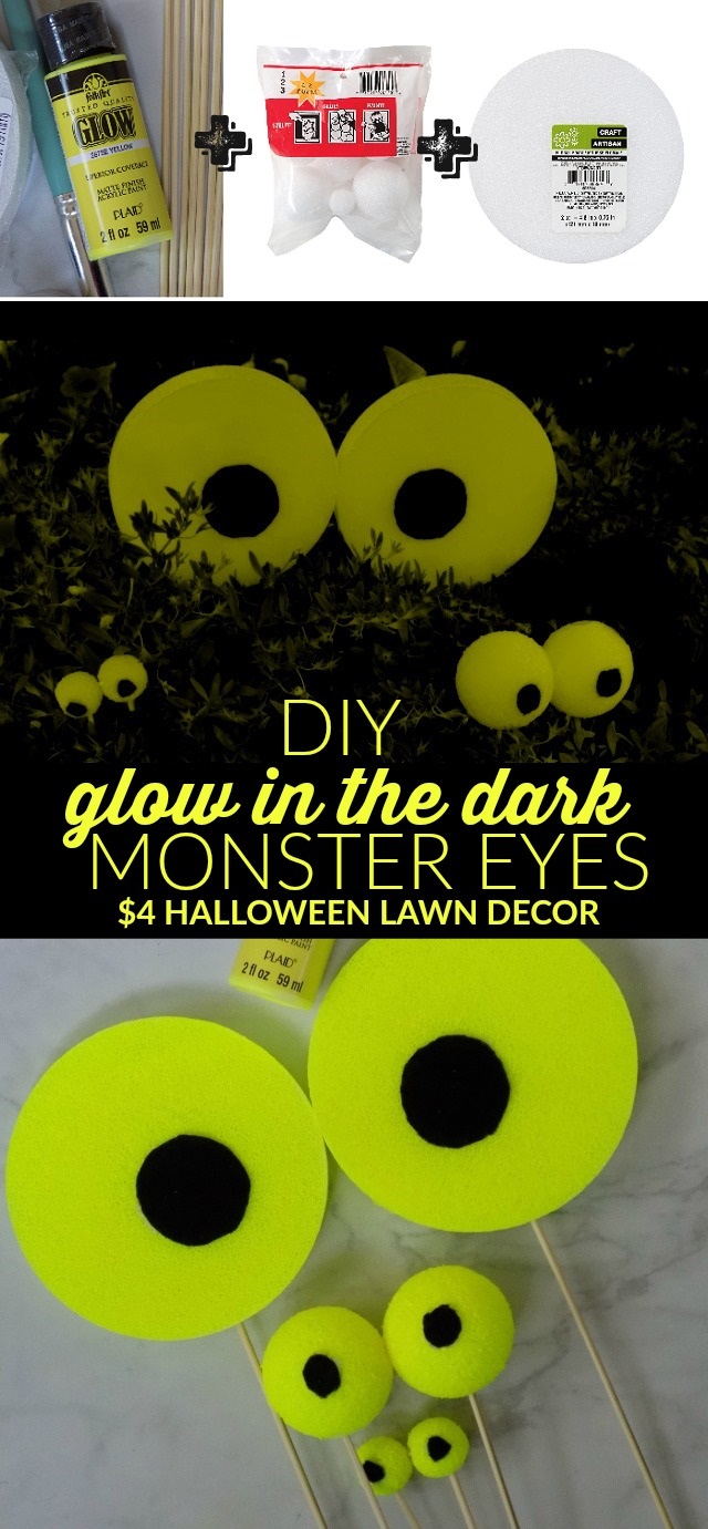 DIY Giant Googly Eyes  Halloween diy, Cheap diy halloween decorations,  Halloween decorations