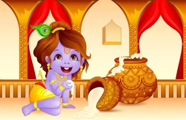 Janmashtami essay in english 100 words image