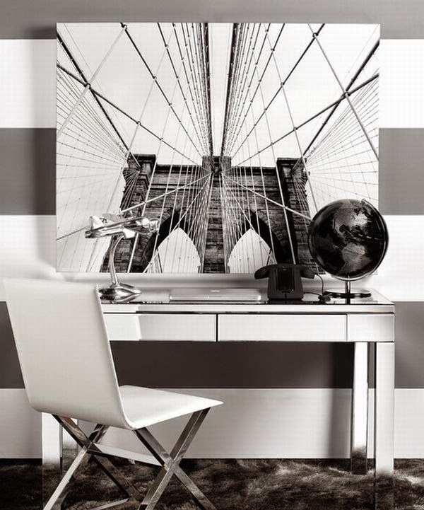 Ideas for minimalist trendy work spaces at home