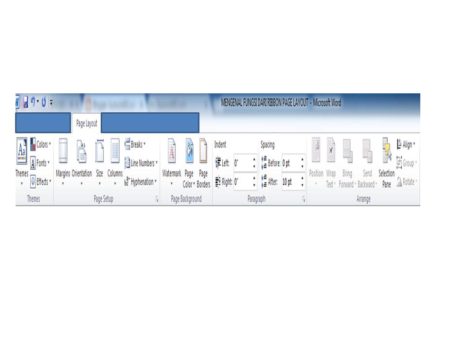 Mengenal Fungsi Dari Ribbon Page Layout Husnuls492 Com