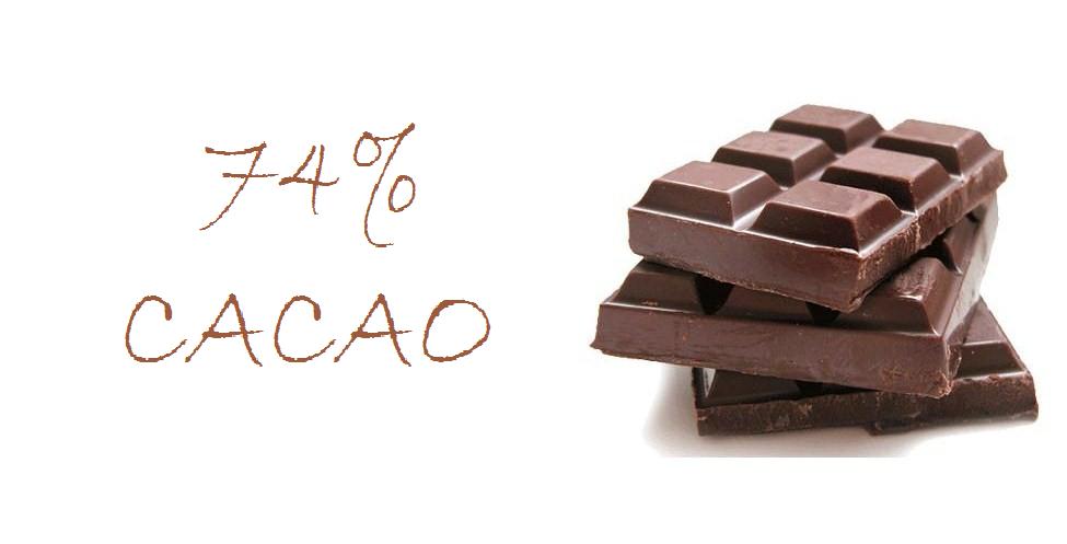 74% cacao