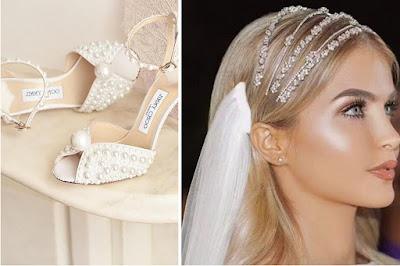 glam wedding bride's accessory
