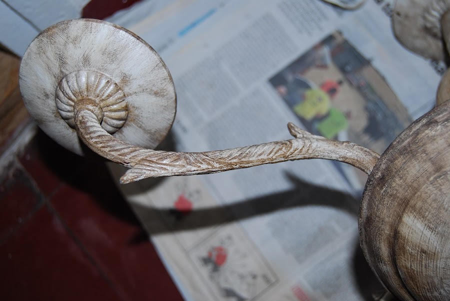 Reciclar y pintar una lampara de techo