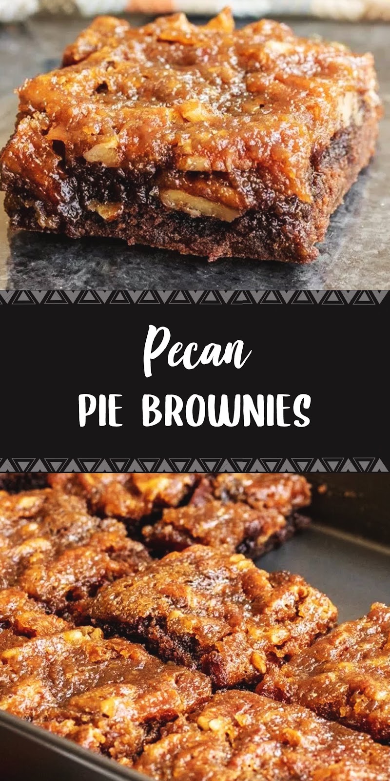 PECAN PIE BROWNIES 3 SECONDS