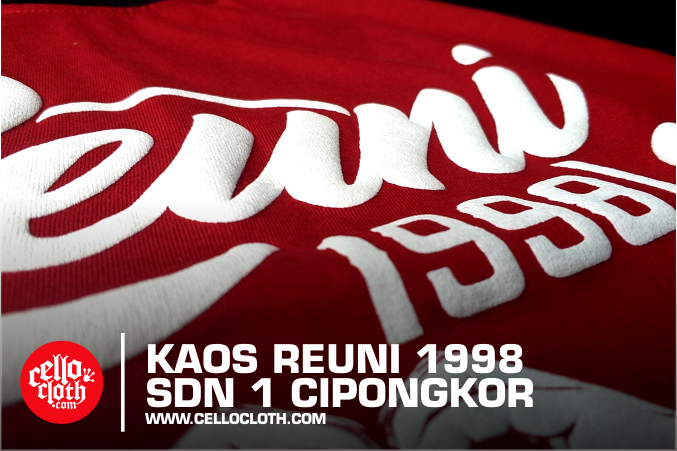 Sablon Foaming Kaos Reuni SDN Cipongkor Jabar - Kaosreuni.web.id