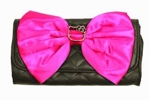 Clutch Evening Purse - Hello Kitty - Big Pink Bow