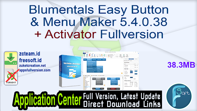Blumentals Easy Button & Menu Maker 5.4.0.38 + Activator Fullversion