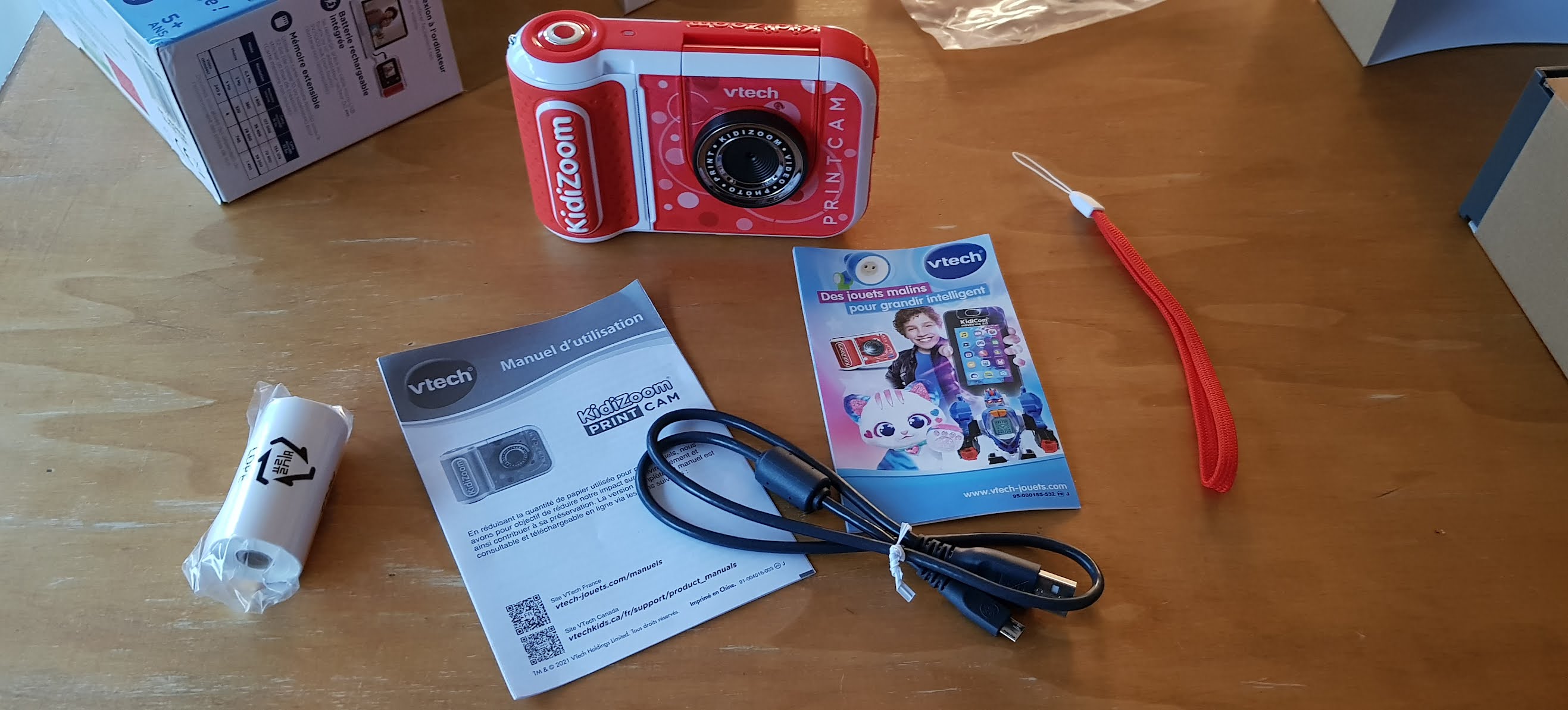 VTech - KidiZoom Print Cam Rouge, Appareil Photo…