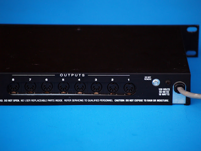 MATRIXSYNTH: 360 SYSTEMS MIDI PATCHER Rack Unit 8x8 ROUTING SYSTEM SN P1204