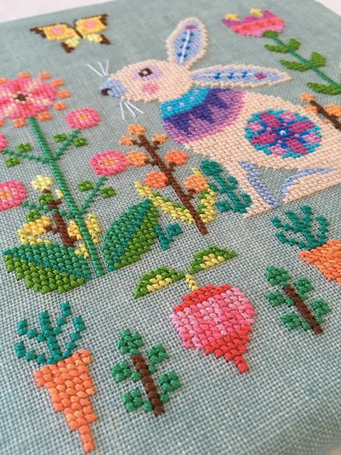 easter_bunny_rabbit_cross_stitch_modern_folk_design