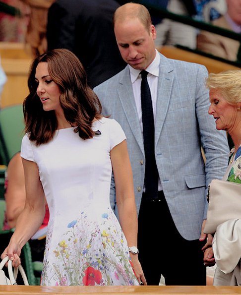 Kate Middleton wearing new summer dress Preen Thornton Bregazzi, Kate Middleton carried Victoria Beckham Quincy bag. Catherine, Duchess of Cambridge