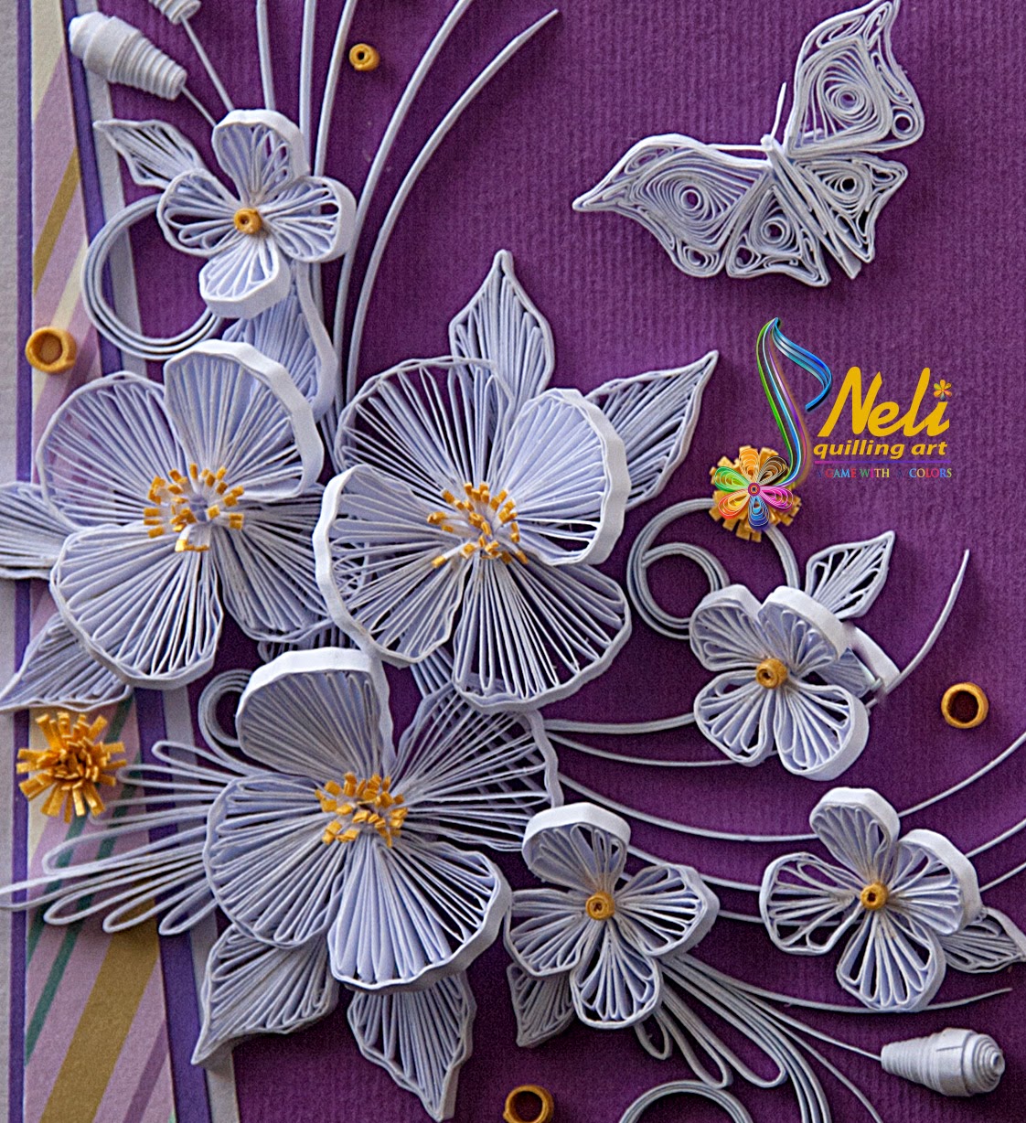 Neli Quilling Art Quilling card /14.8 cm 10.5 cm/