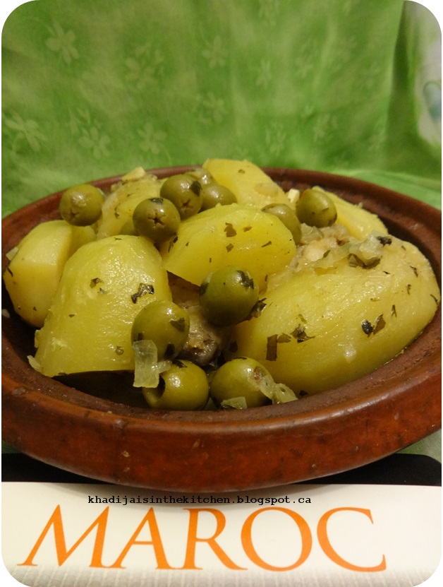 Khadija is in the Kitchen TAGINE DE POULET AUX POMMES DE TERRE ET AUX