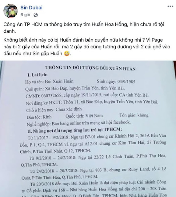 Huấn Hoa Hồng lên tiếng sau vụ việc Nguyễn Sin “đòi cho ăn 2 cái ghế”