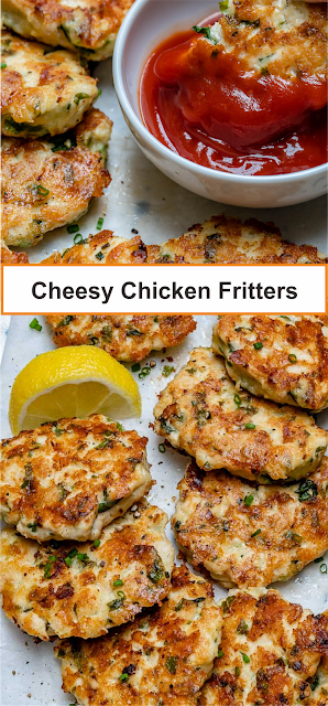 #Cheesy #Chicken #Fritters Recipe | Think food
