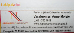 Noormarkun Notariaatti   Varatuomari  Anne Moisio