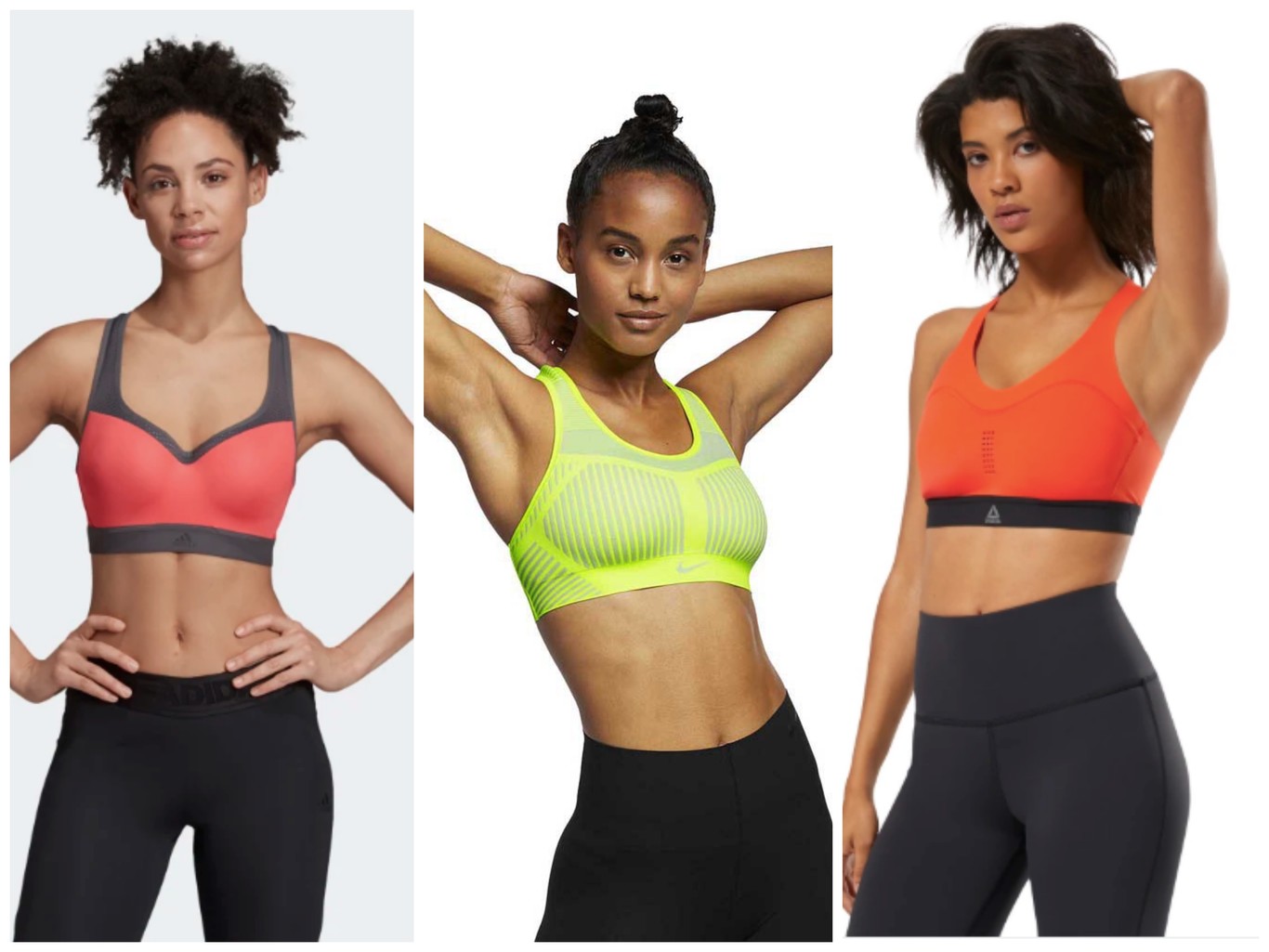 Three different types of sports bras, when do you have to wear each of them?