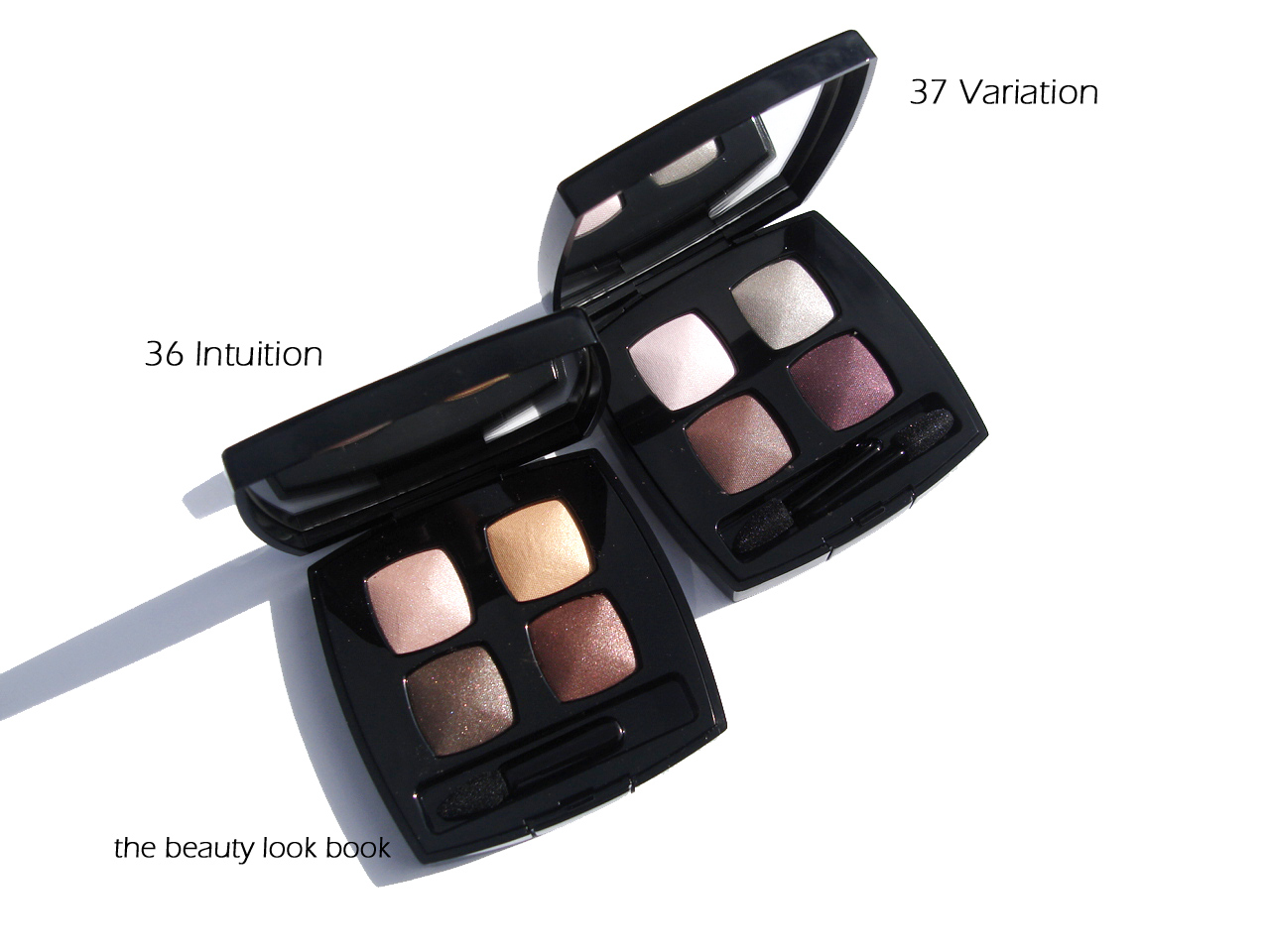 Chanel Intuition #36 and Variation #37 Quadra Eye Shadows - The