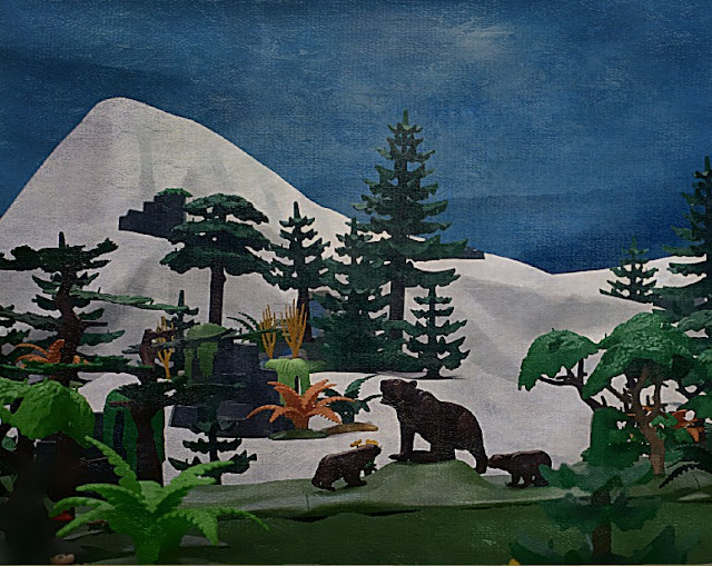Playmobil Custom Landscape and Animals Diorama