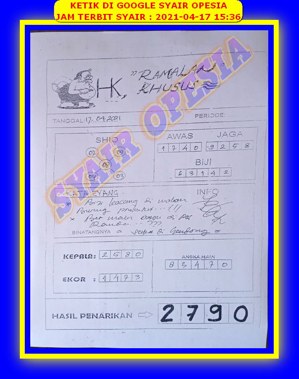 PREDIKSI HK MALAM INI
