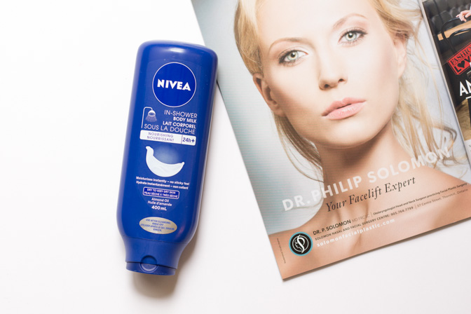 nivea in shower body milk lotion review dry skin